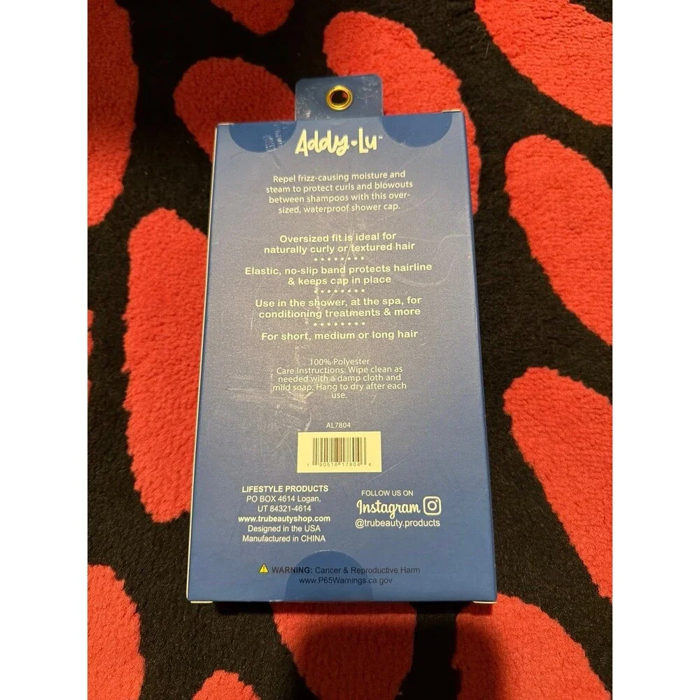 Addy Lu evil eye shower cap